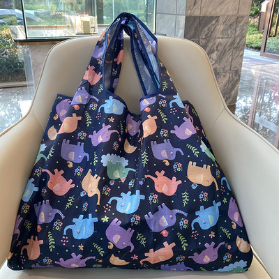 Didelio dydžio daugkartinio naudojimo pirkinių krepšys bakalėjos krepšys Oksfordo audinio aplinkos apsaugos krepšys Kelioninis pečių krepšys Moters krepšys