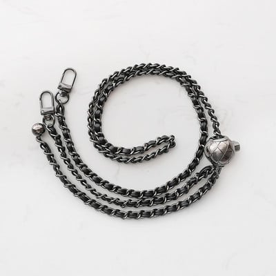 120 cm terasest kotikett PU-nahaga – 7 mm õlarihm ristkorpuse metallist kotiketirihm reguleeritava pikkusega palliga.