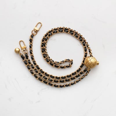 120 cm terasest kotikett PU-nahaga – 7 mm õlarihm ristkorpuse metallist kotiketirihm reguleeritava pikkusega palliga.