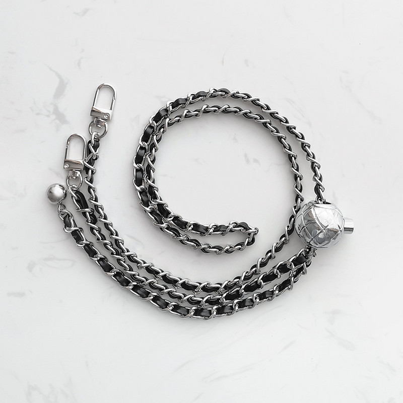 120 cm terasest kotikett PU-nahaga – 7 mm õlarihm ristkorpuse metallist kotiketirihm reguleeritava pikkusega palliga.