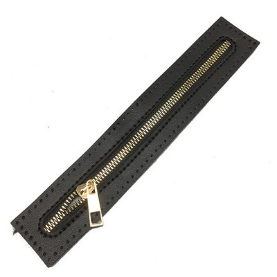 Kovový zips na džínsy, šitie kabeliek, remeselné šitie, zákazkový DIY zips na tkané tašky, hardvér z PU kože, zips, šijacie príslušenstvo