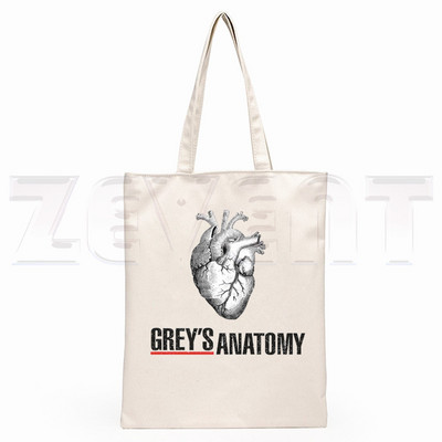 Szürkék anatómia Te vagy az én személyem Ullzang hip-hop csípő rajzfilmnyomat bevásárlótáskák lányok divat alkalmi csomag kézitáska