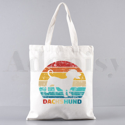 Anatomija Život je bolji s jazavčarem Smiješne ručne torbice Torbe na rame Ležerna kupovina Djevojačka torbica Ženska elegantna platnena torba