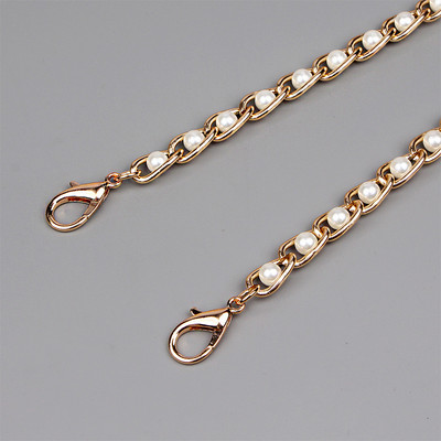 Pearl kotirihm naiste käekoti jaoks Aksessuaarid Vöö brändi käepidemed Uus helmekett Õlg Crossbody Messenger kotirihma kett