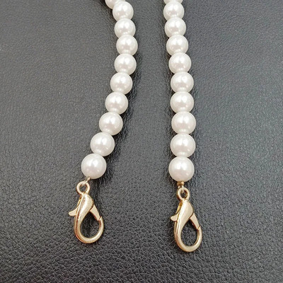 Pearl kotirihm naiste käekoti jaoks Aksessuaarid Vöö brändi käepidemed Uus helmekett Õlg Crossbody Messenger kotirihma kett