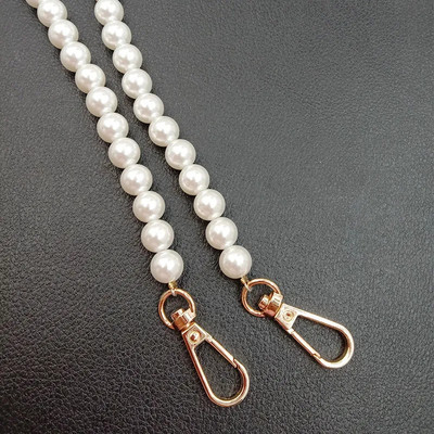 Pearl kotirihm naiste käekoti jaoks Aksessuaarid Vöö brändi käepidemed Uus helmekett Õlg Crossbody Messenger kotirihma kett