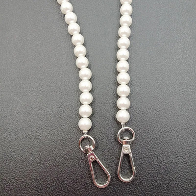 Pearl kotirihm naiste käekoti jaoks Aksessuaarid Vöö brändi käepidemed Uus helmekett Õlg Crossbody Messenger kotirihma kett