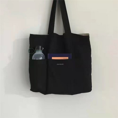 Sieviešu soma, estētiska vienkrāsaina studentu ikdienas rokassomiņa plecu soma, liela ietilpība Oksfordas atkārtoti lietojama iepirkšanās pludmales soma 2022. g.