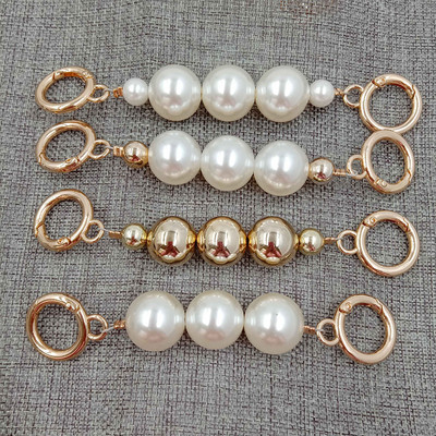 Pearl Chain Strap Extender Bag Chain Ching Chain Pearl Διακοσμητική αλυσίδα Αξεσουάρ για κορίτσια Τσάντα Τσάντα Chain Chain Chain Shoulder Bag Chain