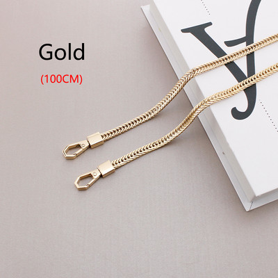 TINBERON Snake Bone lánc arany/ezüst/fegyver fekete táskapánt csere fém vállpántok Crossbody táska lánc táska kiegészítők