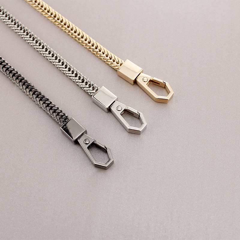 TINBERON Snake Bone lánc arany/ezüst/fegyver fekete táskapánt csere fém vállpántok Crossbody táska lánc táska kiegészítők