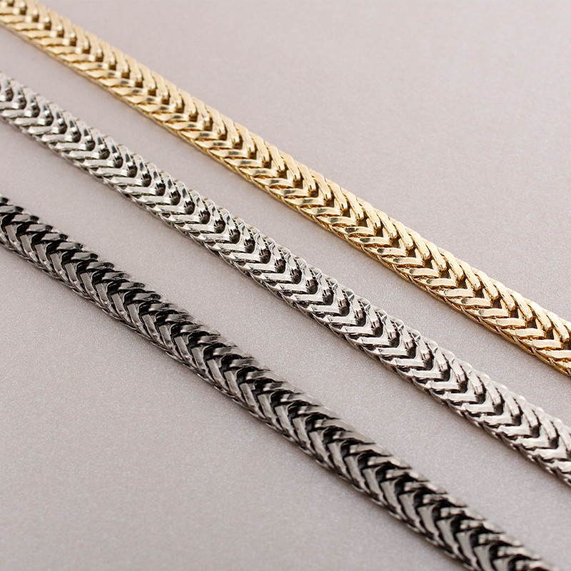 TINBERON Snake Bone lánc arany/ezüst/fegyver fekete táskapánt csere fém vállpántok Crossbody táska lánc táska kiegészítők