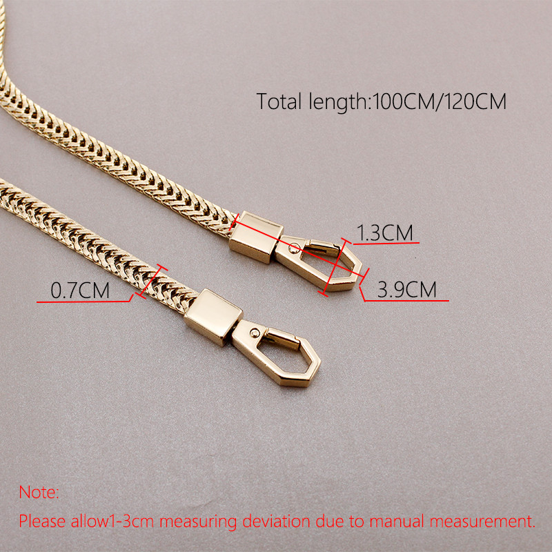 TINBERON Snake Bone lánc arany/ezüst/fegyver fekete táskapánt csere fém vállpántok Crossbody táska lánc táska kiegészítők