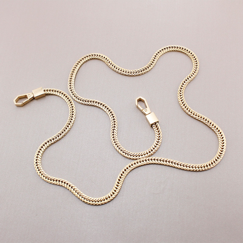 TINBERON Snake Bone lánc arany/ezüst/fegyver fekete táskapánt csere fém vállpántok Crossbody táska lánc táska kiegészítők