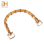 Krepšelio rankenos U formos bambuko imitacijos rankena, skirta „pasidaryk pats“ moteriškai piniginei Rankų darbo rankinė su sagtimi Krepšelių priedų dalis