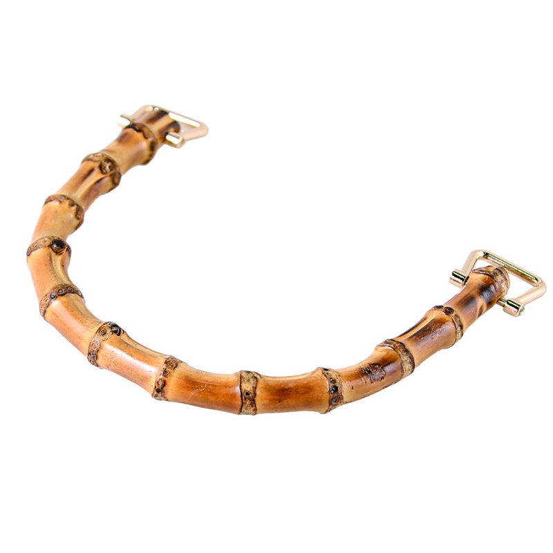 Krepšelio rankenos U formos bambuko imitacijos rankena, skirta „pasidaryk pats“ moteriškai piniginei Rankų darbo rankinė su sagtimi Krepšelių priedų dalis