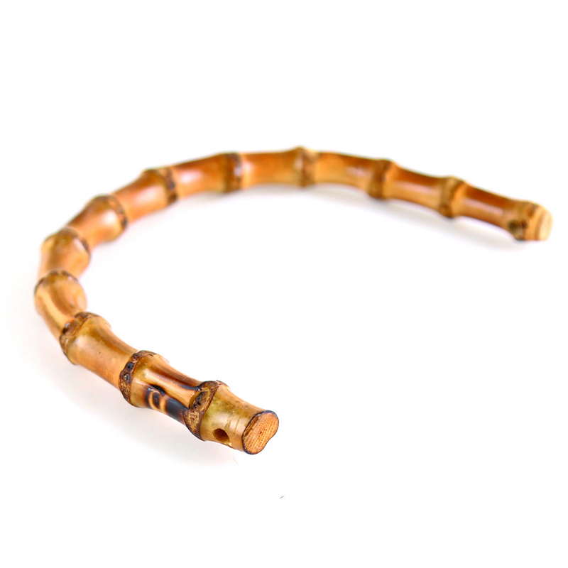 Krepšelio rankenos U formos bambuko imitacijos rankena, skirta „pasidaryk pats“ moteriškai piniginei Rankų darbo rankinė su sagtimi Krepšelių priedų dalis