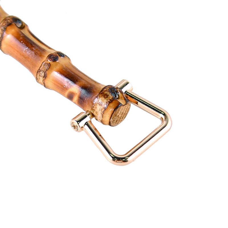 Krepšelio rankenos U formos bambuko imitacijos rankena, skirta „pasidaryk pats“ moteriškai piniginei Rankų darbo rankinė su sagtimi Krepšelių priedų dalis