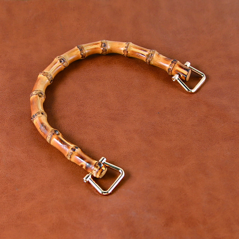 Krepšelio rankenos U formos bambuko imitacijos rankena, skirta „pasidaryk pats“ moteriškai piniginei Rankų darbo rankinė su sagtimi Krepšelių priedų dalis