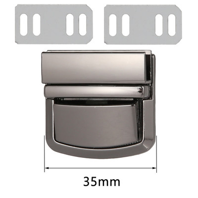 Fém téglalap nyomós zár táska tok csat csat kézitáskákhoz válltáskák pénztárca Női barkácstáska kiegészítők