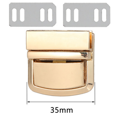 Fém téglalap nyomós zár táska tok csat csat kézitáskákhoz válltáskák pénztárca Női barkácstáska kiegészítők