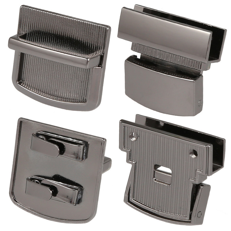 Fém téglalap nyomós zár táska tok csat csat kézitáskákhoz válltáskák pénztárca Női barkácstáska kiegészítők