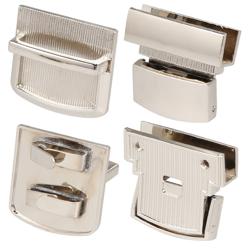 Fém téglalap nyomós zár táska tok csat csat kézitáskákhoz válltáskák pénztárca Női barkácstáska kiegészítők