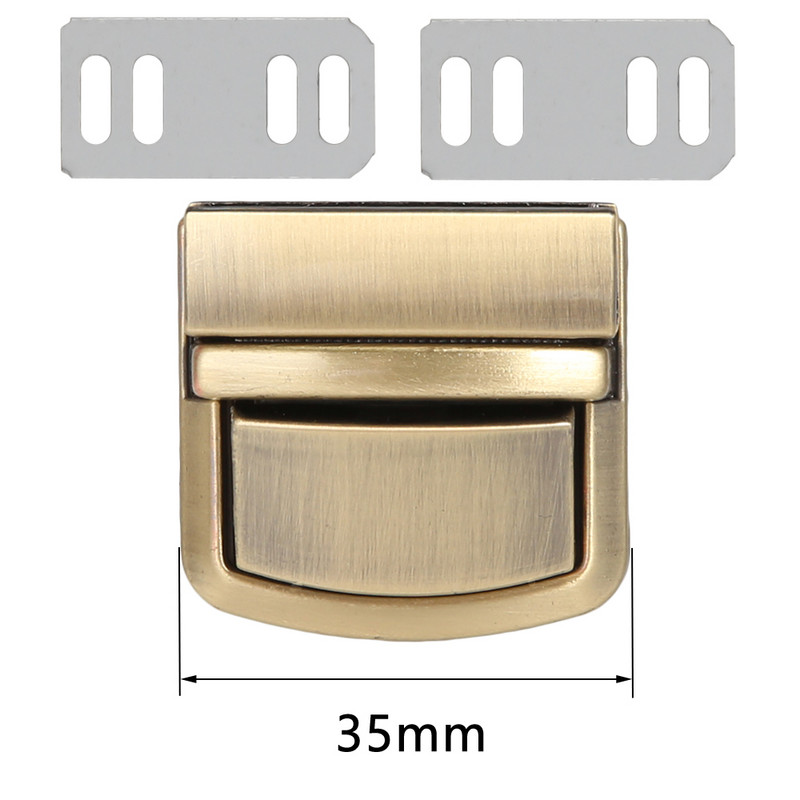 Fém téglalap nyomós zár táska tok csat csat kézitáskákhoz válltáskák pénztárca Női barkácstáska kiegészítők