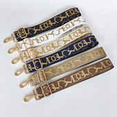 Lady Fashion õlakoti rihm, reguleeritav lai rihm luksusliku asenduskäekotti jaoks Crossbody O Bag Kuldne hõbedane lukk