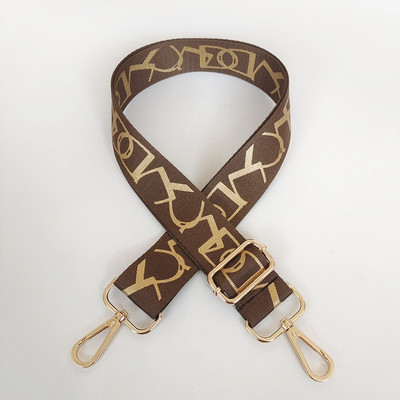 Lady Fashion õlakoti rihm, reguleeritav lai rihm luksusliku asenduskäekotti jaoks Crossbody O Bag Kuldne hõbedane lukk