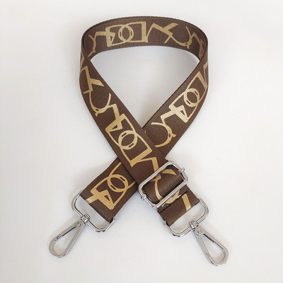 Lady Fashion õlakoti rihm, reguleeritav lai rihm luksusliku asenduskäekotti jaoks Crossbody O Bag Kuldne hõbedane lukk