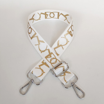 Lady Fashion õlakoti rihm, reguleeritav lai rihm luksusliku asenduskäekotti jaoks Crossbody O Bag Kuldne hõbedane lukk