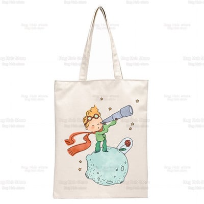 Μικρός Πρίγκιπας Τέχνη Όμορφες ρετρό πολύ χαριτωμένες τσάντες τσάντες ώμου Casual Shopping girls τσάντα Κομψή τσάντα από καμβά