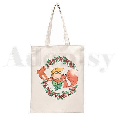 Μικρός Πρίγκιπας Τέχνη Όμορφες ρετρό πολύ χαριτωμένες τσάντες τσάντες ώμου Casual Shopping girls τσάντα Κομψή τσάντα από καμβά