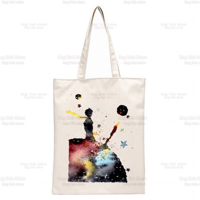 Μικρός Πρίγκιπας Τέχνη Όμορφες ρετρό πολύ χαριτωμένες τσάντες τσάντες ώμου Casual Shopping girls τσάντα Κομψή τσάντα από καμβά