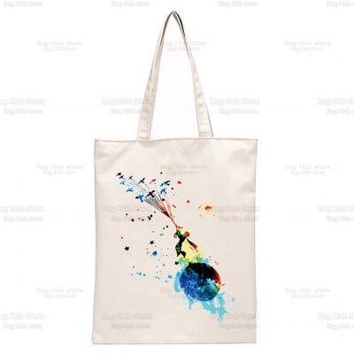 Μικρός Πρίγκιπας Τέχνη Όμορφες ρετρό πολύ χαριτωμένες τσάντες τσάντες ώμου Casual Shopping girls τσάντα Κομψή τσάντα από καμβά