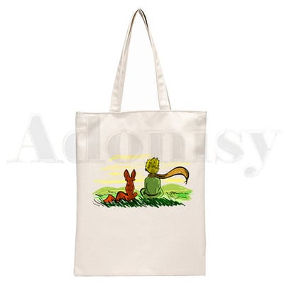 Μικρός Πρίγκιπας Τέχνη Όμορφες ρετρό πολύ χαριτωμένες τσάντες τσάντες ώμου Casual Shopping girls τσάντα Κομψή τσάντα από καμβά