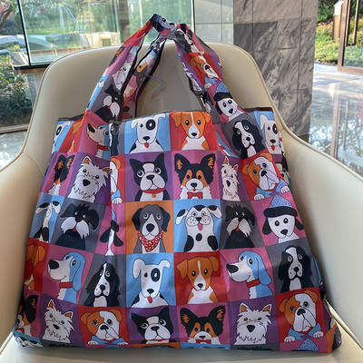 Újrafelhasználható összecsukható bevásárlótáska Kiváló minőségű nagy méretű hordtáska ökotáska vízálló pólótáska boltos táskák kézitáskák