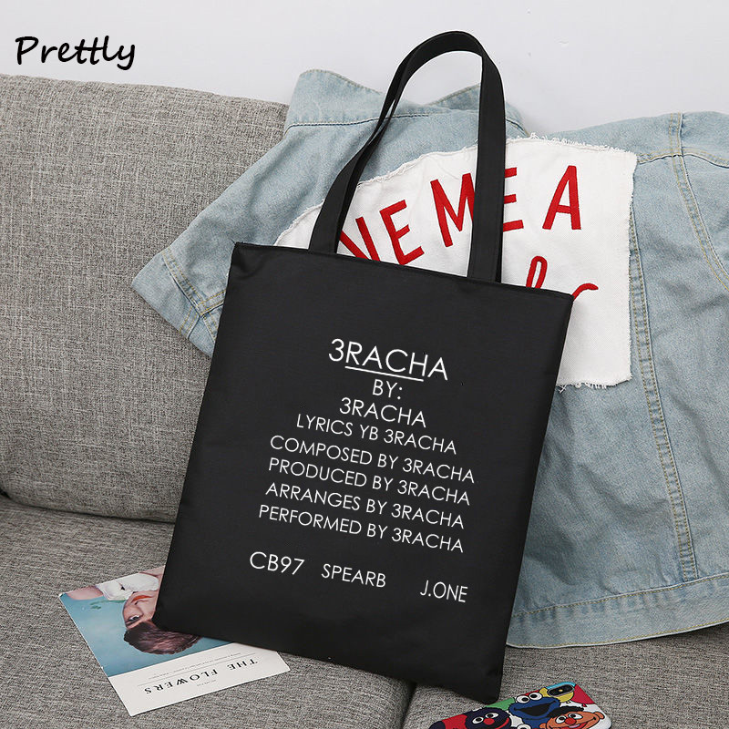 Taška 3Racha Tote Bag Stray Kids v kórejskom štýle K-pop Merch Plátenné kabelky Školské nákupné tašky Bang Chan Changbin Han Jisung cez rameno