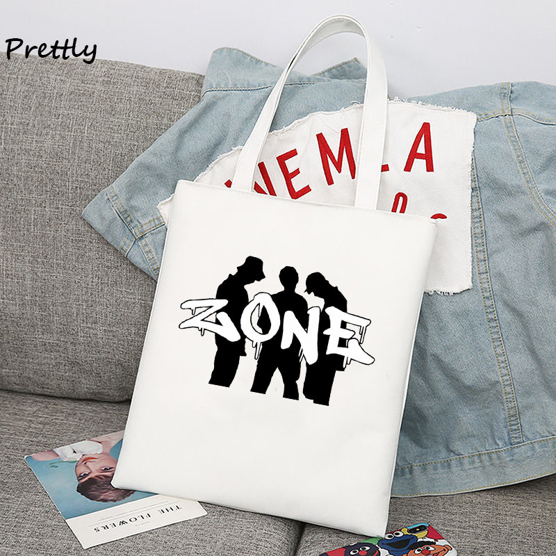 Taška 3Racha Tote Bag Stray Kids v kórejskom štýle K-pop Merch Plátenné kabelky Školské nákupné tašky Bang Chan Changbin Han Jisung cez rameno