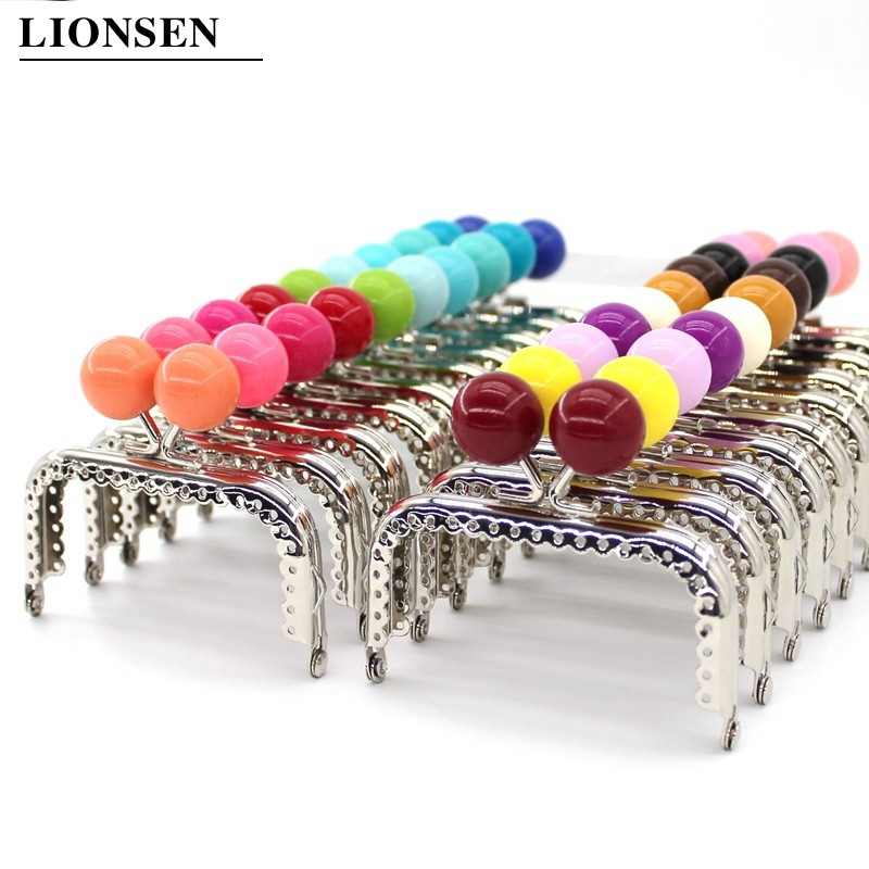 1 db 8,5 cm-es nagy gyöngyök ezüst négyzet alakú fém pénztárca keret fogantyú a kuplungtáskához, kézitáska tartozékaihoz