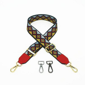 Nylon táska szíj női színes pántok Crossbody Messenger válltáska tartozékokhoz Állítható hímzett övek pántok O táska