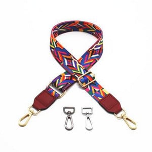 Nylon táska szíj női színes pántok Crossbody Messenger válltáska tartozékokhoz Állítható hímzett övek pántok O táska