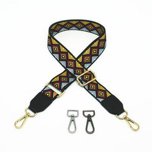 Nylon táska szíj női színes pántok Crossbody Messenger válltáska tartozékokhoz Állítható hímzett övek pántok O táska