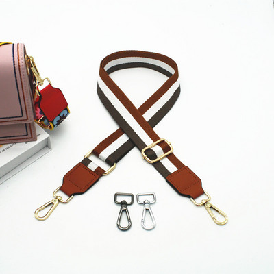 Nylon táska szíj női színes pántok Crossbody Messenger válltáska tartozékokhoz Állítható hímzett övek pántok O táska