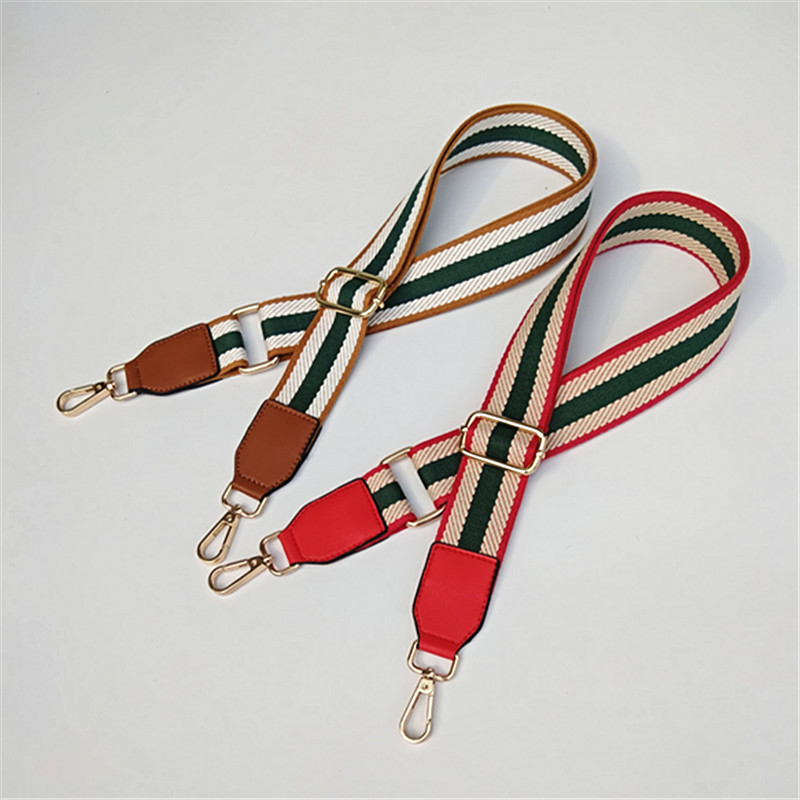 Luxus színes övtáskák pánt kiegészítők női szivárvány állítható váll akasztós kézitáska pántok dekoratív fogantyús ajándék