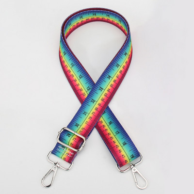 Somas siksna Neilona vidukļa soma plecu siksna dāmām vienam plecam Crossbody Regulējama plata plecu siksna Daļas Aksesuāri Varavīksne