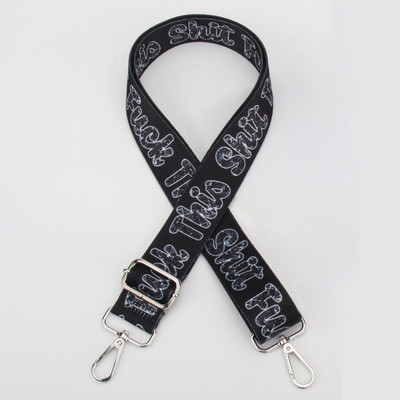 Somas siksna Neilona vidukļa soma plecu siksna dāmām vienam plecam Crossbody Regulējama plata plecu siksna Daļas Aksesuāri Varavīksne