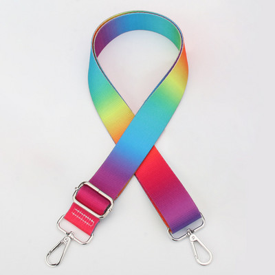 Somas siksna Neilona vidukļa soma plecu siksna dāmām vienam plecam Crossbody Regulējama plata plecu siksna Daļas Aksesuāri Varavīksne