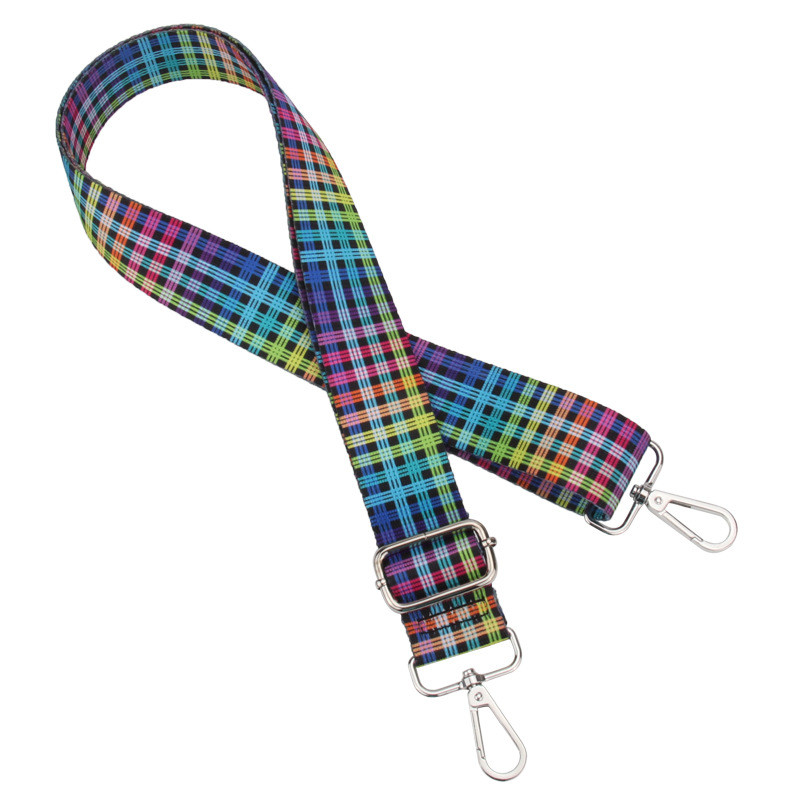 Somas siksna Neilona vidukļa soma plecu siksna dāmām vienam plecam Crossbody Regulējama plata plecu siksna Daļas Aksesuāri Varavīksne